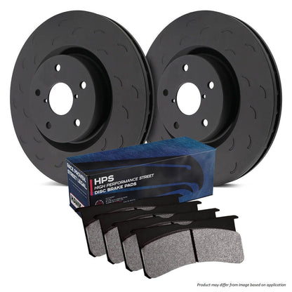 Hawk Performance HKS4380.298F Brake Kit - HPS Pads & Talon Slotted Discs Front