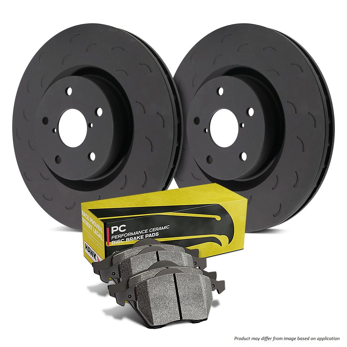 Hawk Performance HKS4336.302Z Brake Kit - PC Pads & Talon Slotted Discs Front