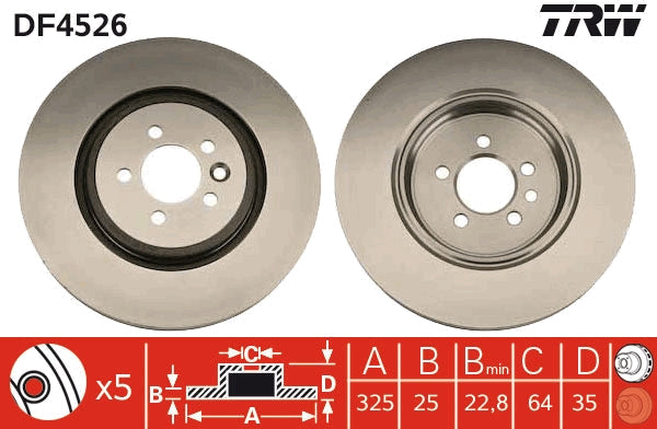 TRW MOTO DF4526 Brake Disc