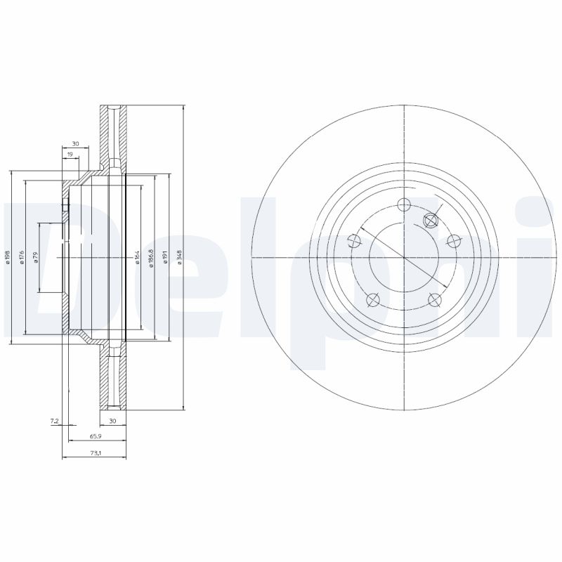 DELPHI BG9019 Brake Disc