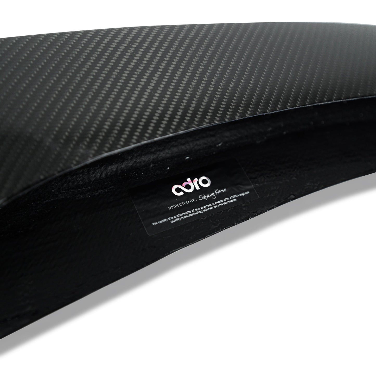 Adro A15A10-1202 TESLA MODEL 3 CARBON FIBRE V2 FRONT SPLITTER (2017+)