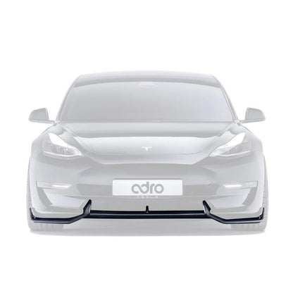 Adro A15A10-1202 TESLA MODEL 3 CARBON FIBRE V2 FRONT SPLITTER (2017+)