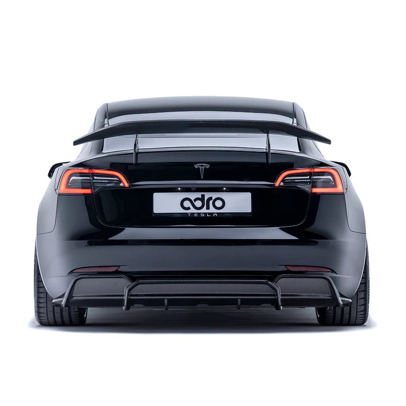 Adro A15A10-1302 TESLA MODEL 3 CARBON FIBRE V2 REAR DIFFUSER (2017+)