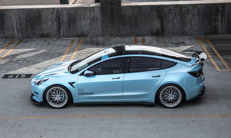 Adro A15A10-1503 TESLA MODEL 3 PRE-PREG CARBON FIBRE AT-S SWAN NECK REAR WING (2017+)