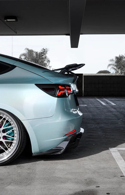 Adro A15A10-1503 TESLA MODEL 3 PRE-PREG CARBON FIBRE AT-S SWAN NECK REAR WING (2017+)