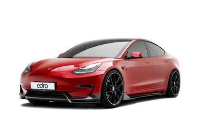 Adro A15A10-1401 TESLA MODEL 3 PRE-PREG CARBON FIBRE SIDE SKIRTS (2017+)