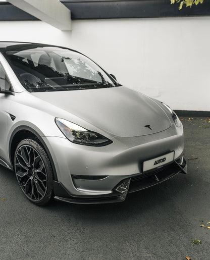 Adro A15A20-1201 TESLA MODEL Y PRE-PREG CARBON FIBRE FRONT SPLITTER (2020+)