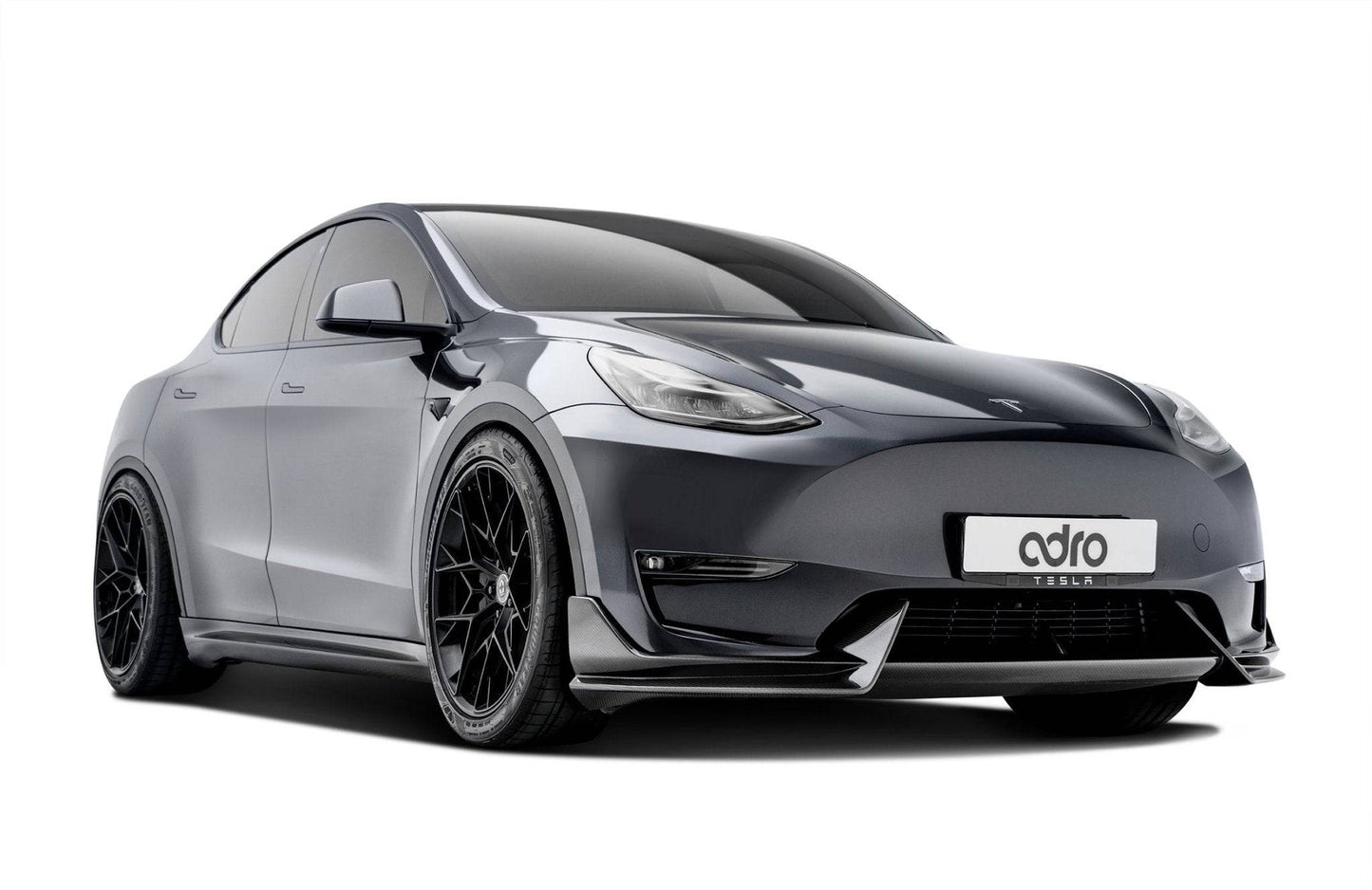 Adro A15A20-1201 TESLA MODEL Y PRE-PREG CARBON FIBRE FRONT SPLITTER (2020+)