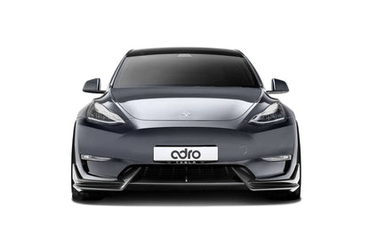 Adro A15A20-1201 TESLA MODEL Y PRE-PREG CARBON FIBRE FRONT SPLITTER (2020+)
