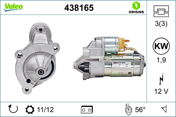VALEO VAL438165 Starter