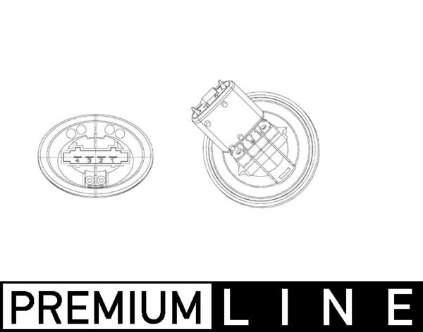 Mahle ABR39000P - Resistor, interior blower