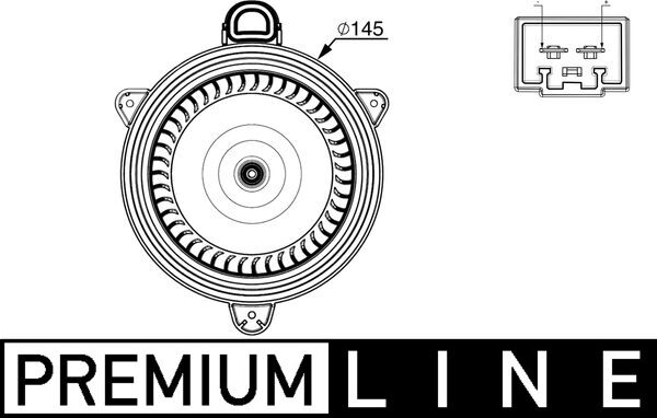 Mahle AB267000P - Interior Blower