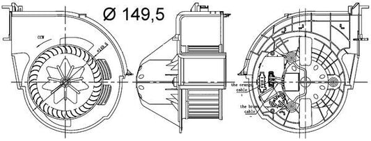 Mahle AB83000S - Interior Blower