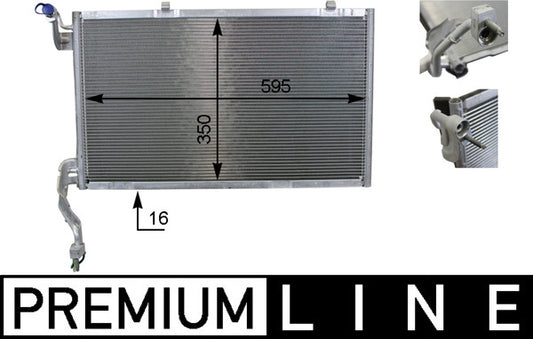 Mahle AC10000P - Condenser, air conditioning