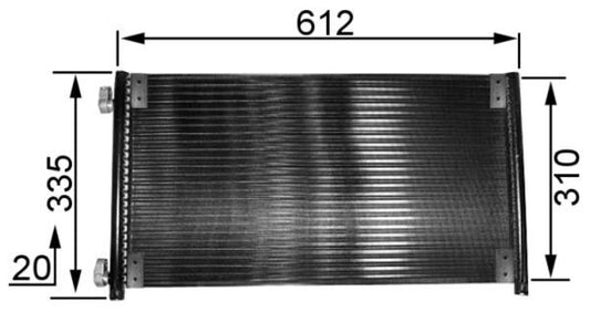 Mahle AC237000S - Condenser, air conditioning