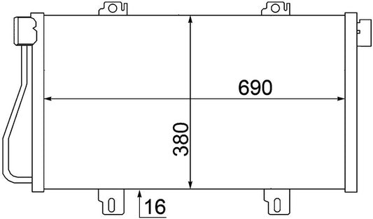 Mahle AC529000S - Condenser, air conditioning
