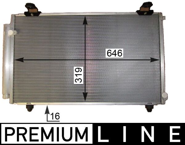 Mahle AC817000P - Condenser, air conditioning