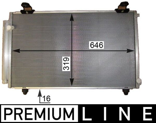 Mahle AC817000P - Condenser, air conditioning