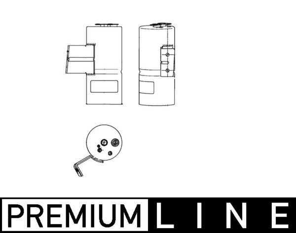 Mahle AD225000P - Dryer, air conditioning