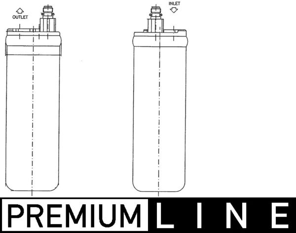 Mahle AD228000P - Dryer, air conditioning