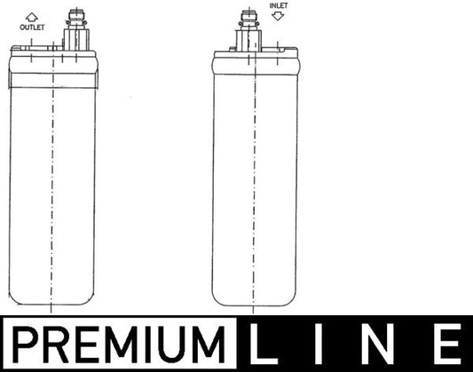 Mahle AD228000P - Dryer, air conditioning