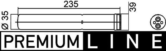 Mahle AD259000P - Dryer, air conditioning