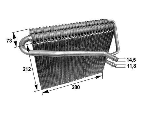 Mahle AE47000S - Evaporator, air conditioning