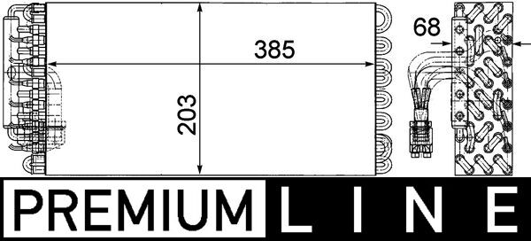 Mahle AE72000P - Evaporator, air conditioning