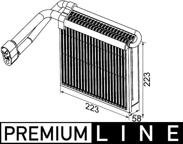 Mahle AE98000P - Evaporator, air conditioning