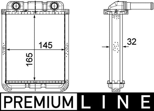Mahle AH182000P - Heat Exchanger, interior heating