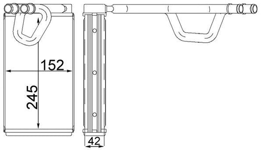 Mahle AH231000S - Heat Exchanger, interior heating