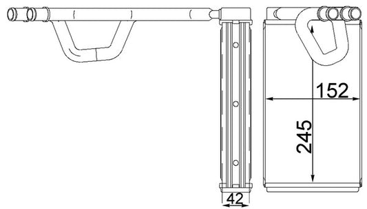 Mahle AH232000S - Heat Exchanger, interior heating
