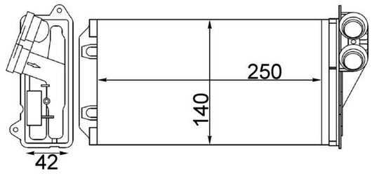 Mahle AH245000S - Heat Exchanger, interior heating