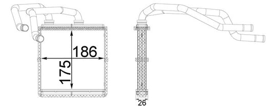 Mahle AH254000S - Heat Exchanger, interior heating