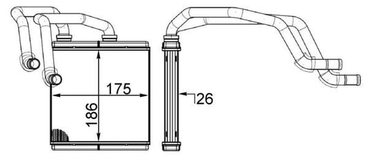 Mahle AH255000S - Heat Exchanger, interior heating