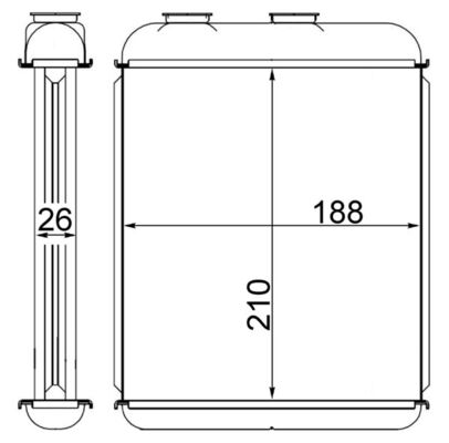 Mahle AH41000S - Heat Exchanger, interior heating
