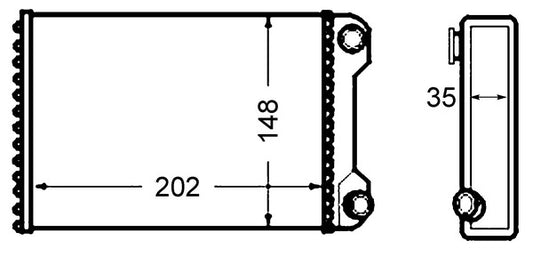 Mahle AH59000S - Heat Exchanger, interior heating