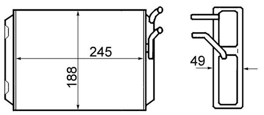 Mahle AH70000S - Heat Exchanger, interior heating