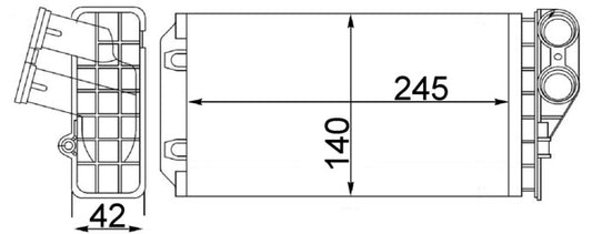 Mahle AH82000S - Heat Exchanger, interior heating
