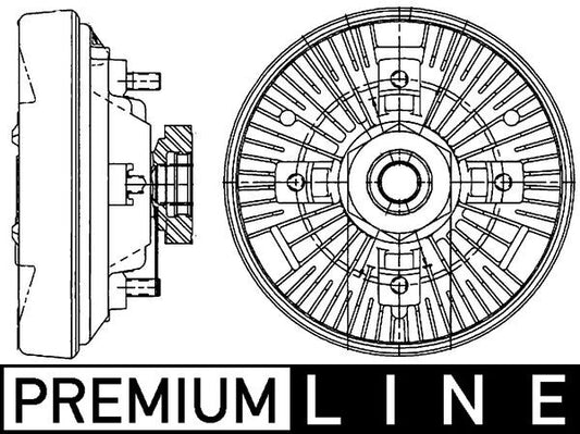 Mahle CFC208000P - Clutch, radiator fan