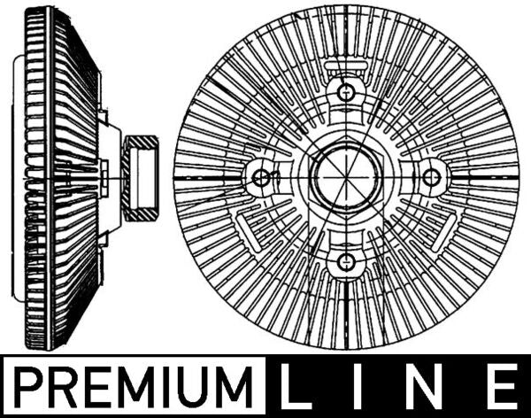 Mahle CFC209000P - Clutch, radiator fan