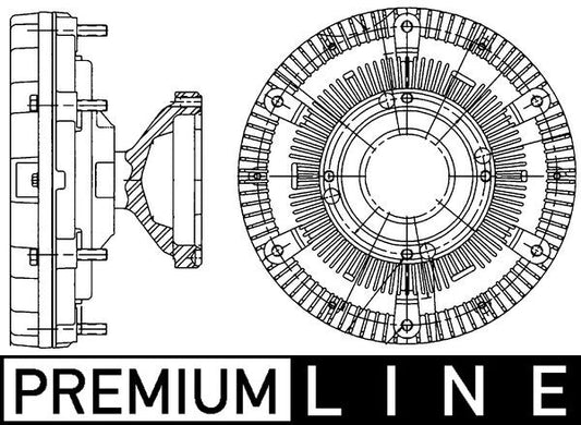 Mahle CFC210000P - Clutch, radiator fan