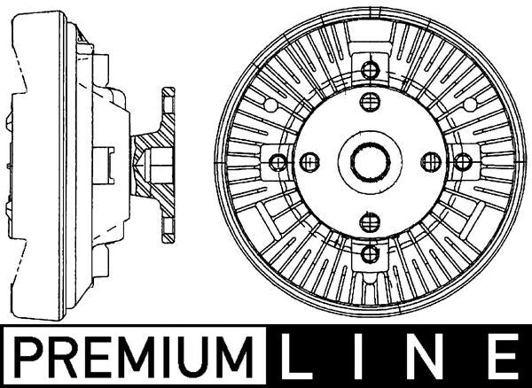 Mahle CFC228000P - Clutch, radiator fan