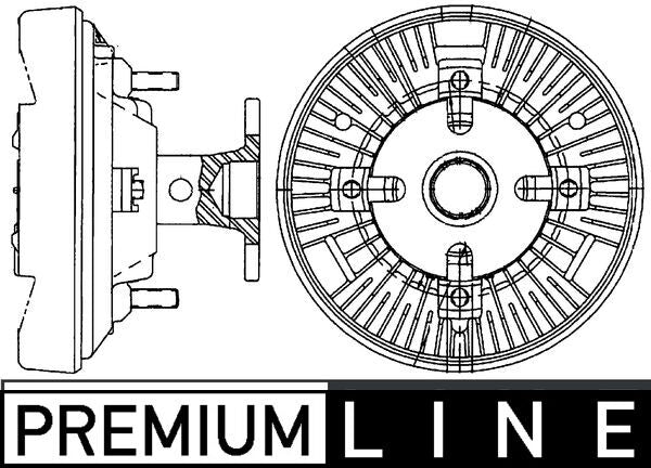 Mahle CFC231000P - Clutch, radiator fan