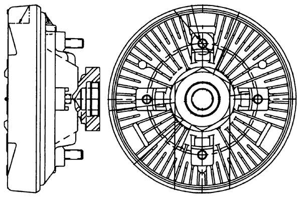 Mahle CFC232000P - Clutch, radiator fan