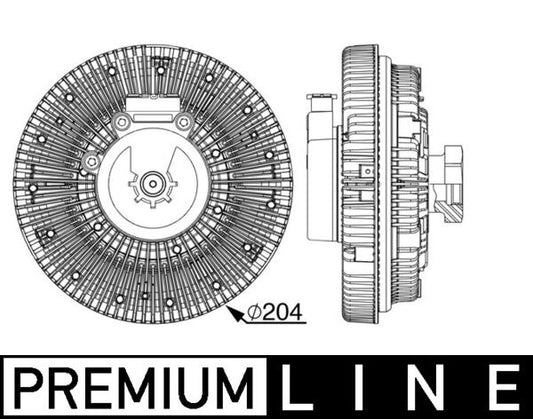 Mahle CFC245000P - Clutch, radiator fan