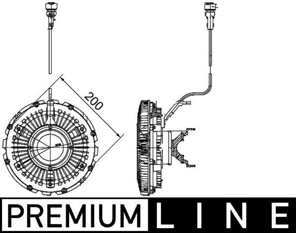 Mahle CFC99000P - Clutch, radiator fan