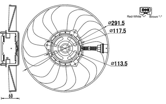 Mahle CFF167000S - Fan, engine cooling