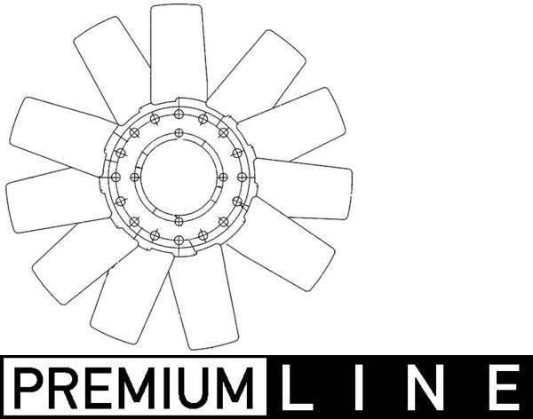 Mahle CFW78000P - Fan Wheel, engine cooling