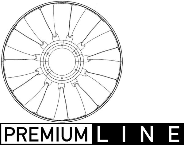 Mahle CFW80000P - Fan Wheel, engine cooling